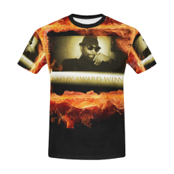 Grammy Winner William Bell On Fire All Over Print T-Shirt for Men/Large Size (USA Size) Model T40)