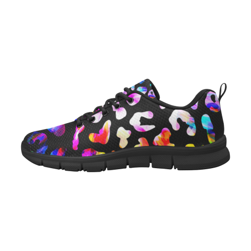 colorful animal print Women's Breathable Running Shoes (Model 055)