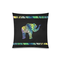 Patchwork Elephant 20x20 Pillowcase Custom Zippered Pillow Case 20"x20"(Twin Sides)