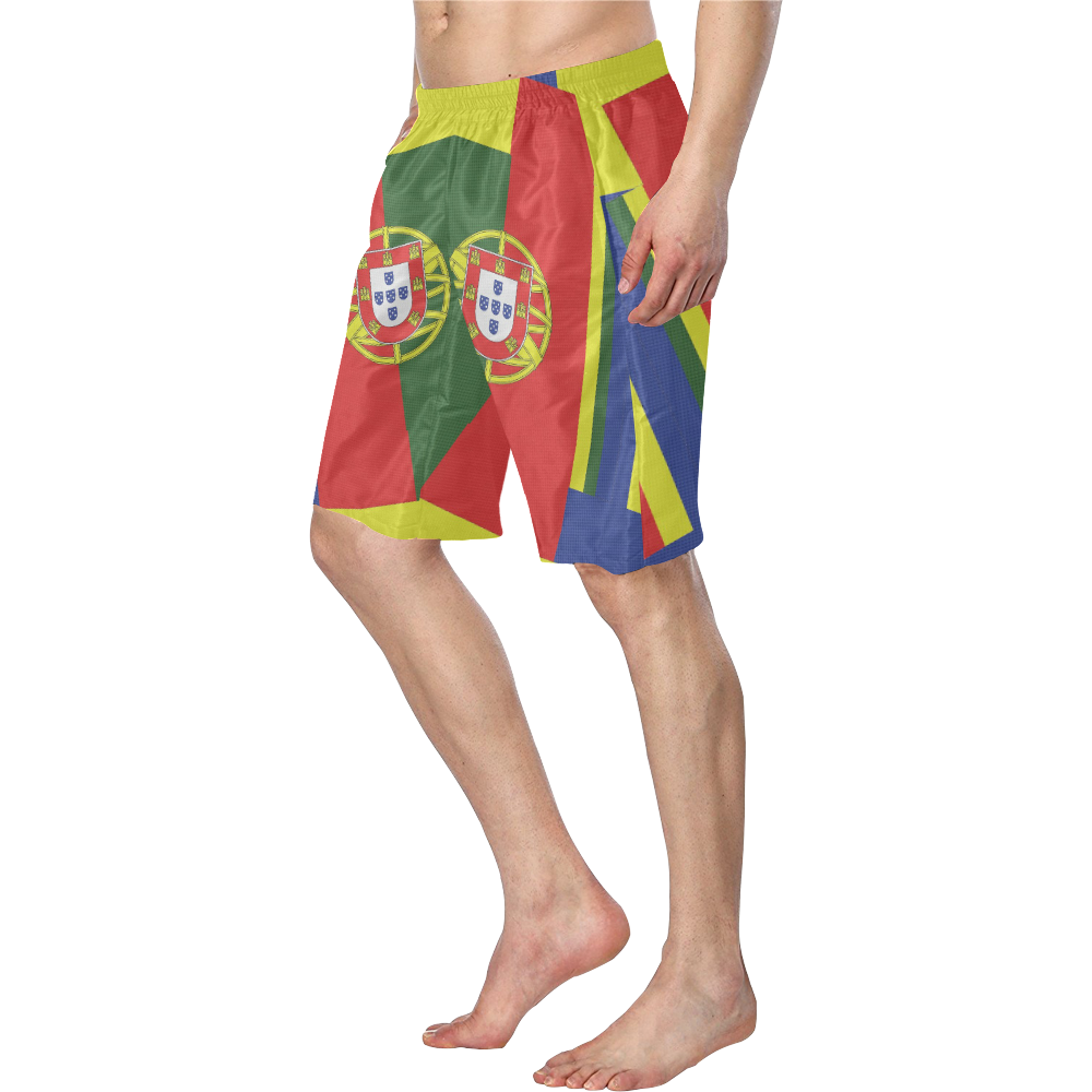 PORTUGAL ABSTRACT Men's Swim Trunk (Model L21) ID D2977689