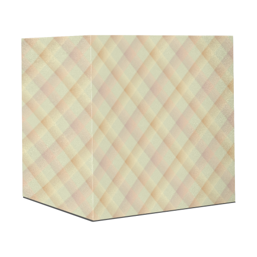 Pastel Yellow Orange Crisscross Stripes Gift Wrapping Paper 58"x 23" (1 Roll)