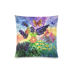 Bluebonnet Bouquet 20x20 Pillowcase Custom Zippered Pillow Case 20"x20"(Twin Sides)