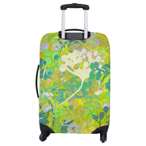 floral 1 vintage abstract Luggage Cover/Large 26"-28"