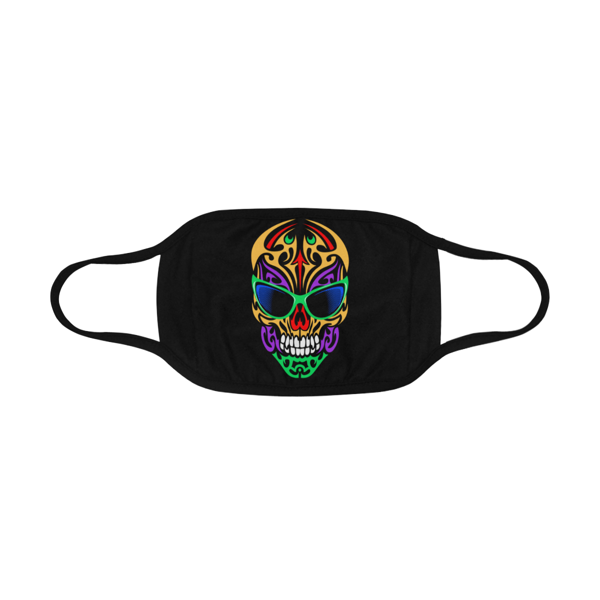 Colorful Biker Skull Bones Cool Mouth Masks Mouth Mask | ID: D4945321