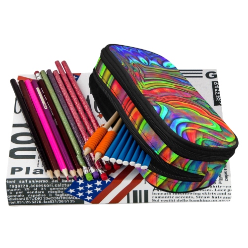 Hot hot Summer 7B by JamColors Pencil Pouch/Large (Model 1680)