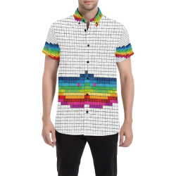Mosaic Pride by Popartlover Men's All Over Print Short Sleeve Shirt (Model T53)