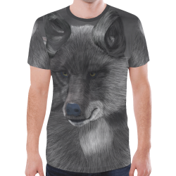 Wolf Moon New All Over Print T-shirt for Men (Model T45)