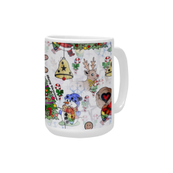 Christmas  Popart by Nico Bielow Custom Ceramic Mug (15OZ)