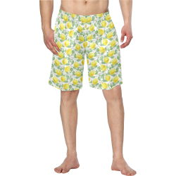 Lemons And Butterfly Men's Swim Trunk/Large Size (Model L21)