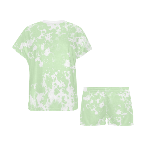 Tea Green Mix Women's Short Pajama Set