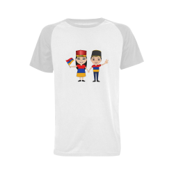 Viva Armenia Men's Raglan T-shirt Big Size (USA Size) (Model T11)