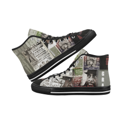 William Bell Collage 1 Vintage Style Vancouver H Men's Canvas Shoes/Large (1013-1)