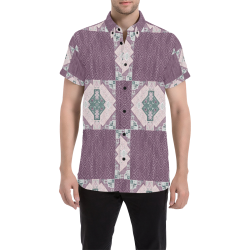 Exclusive Graphic Pattern Men's All Over Print Short Sleeve Shirt/Large Size (Model T53)