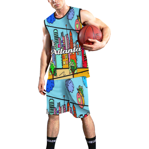 Atlanta by Nico Bielow All Over Print Basketball Uniform