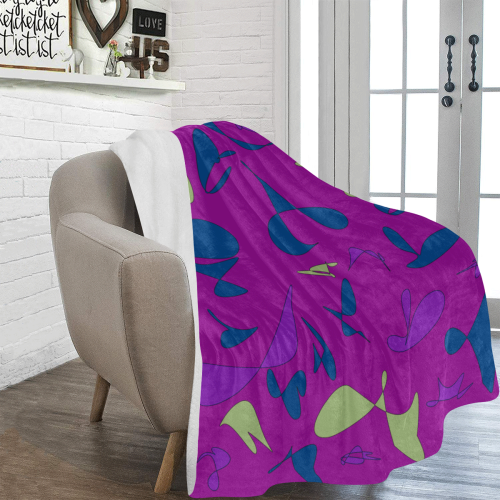 zappwaits abstract 6 Ultra-Soft Micro Fleece Blanket 60"x80"