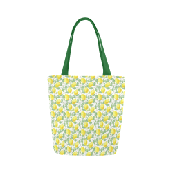 Lemons And Butterfly Canvas Tote Bag (Model 1657)