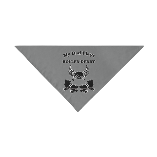 My Dad Plays Roller Derby Pet Dog Bandana/Large Size