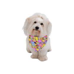 Peace by Nico Bielow Pet Dog Bandana/Large Size