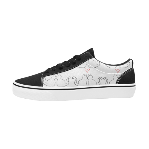 cats Men's Low Top Skateboarding Shoes (Model E001-2)