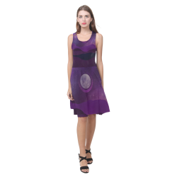 Purple Moon Night Atalanta Casual Sundress(Model D04)
