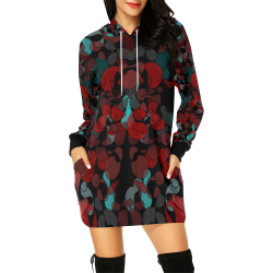 zappwaits Chicago All Over Print Hoodie Mini Dress (Model H27)