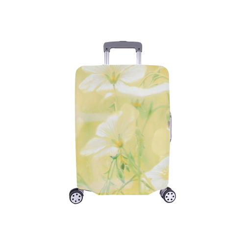 wildflowers yellow Luggage Cover/Small 18"-21"
