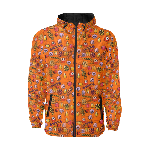 Sweet Halloween by Nico Bielow All Over Print Quilted Windbreaker for Men (Model H35)