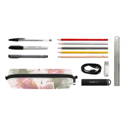 Beautiful soft roses Pencil Pouch/Small (Model 1681)