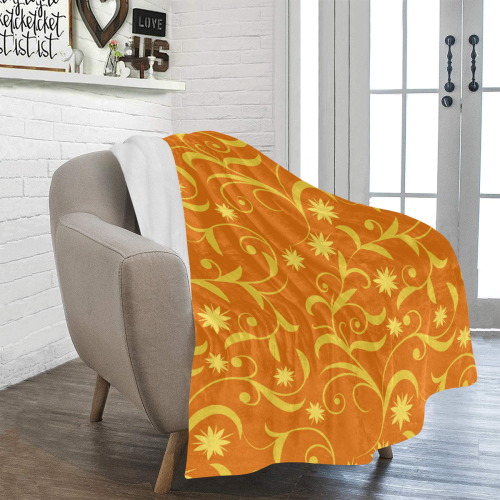Yellow leaves Ultra-Soft Micro Fleece Blanket 50"x60"