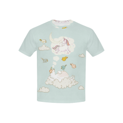 Polar Bear Dreams From An Unicorn Kids' All Over Print T-shirt (USA Size) (Model T40)