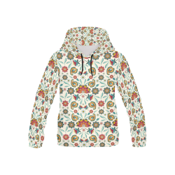Loveley Batik Flowers All Over Print Hoodie for Kid (USA Size) (Model H13)