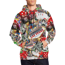 Las Vegas Icons - Gamblers Delight All Over Print Hoodie for Men (USA Size) (Model H13)