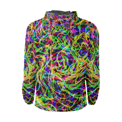 colorful abstract pattern Unisex All Over Print Windbreaker (Model H23)