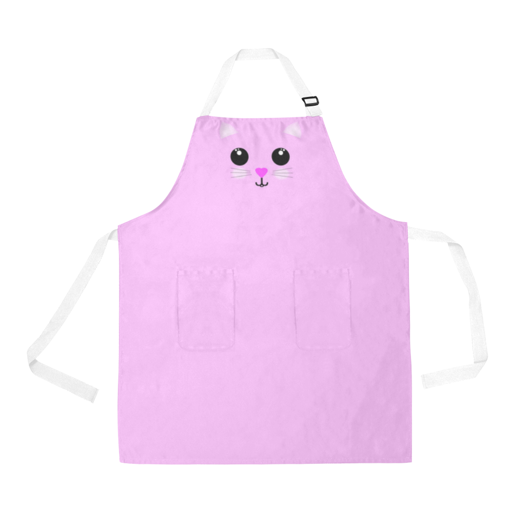 Kawaii Kitty All Over Print Apron | ID: D2539654