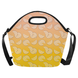grapefruit pattern Neoprene Lunch Bag/Large (Model 1669)