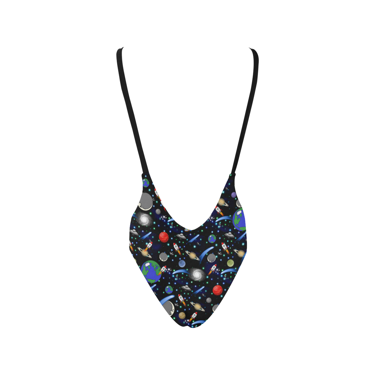 Lightning Aurora Galaxy Space One Piece Swimsuite