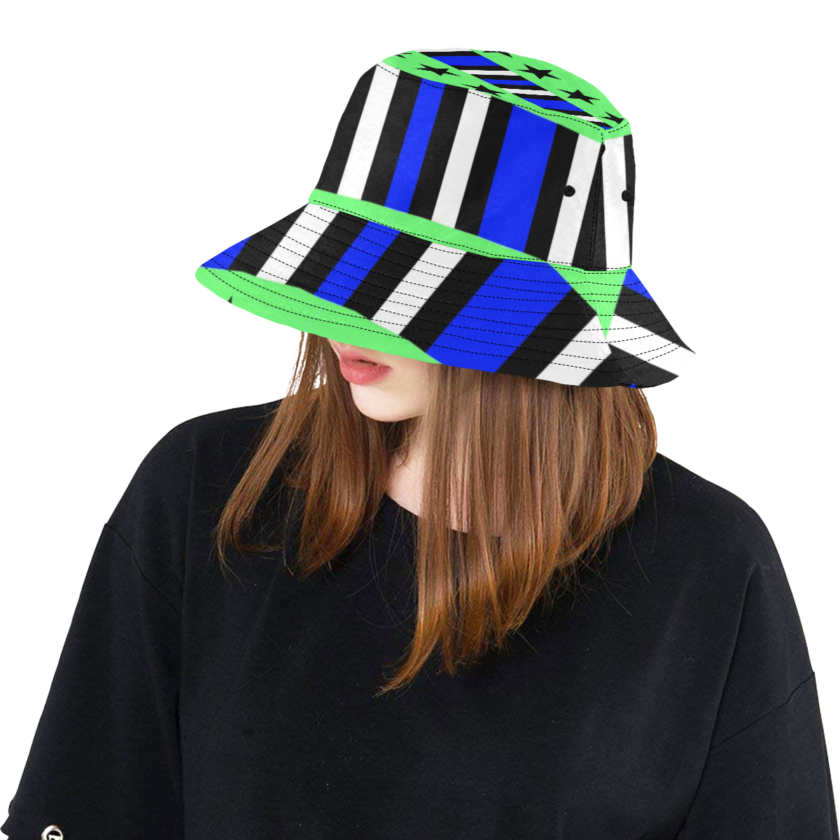 DESIGN WORK-120 (alt) All Over Print Bucket Hat | ID: D3080670
