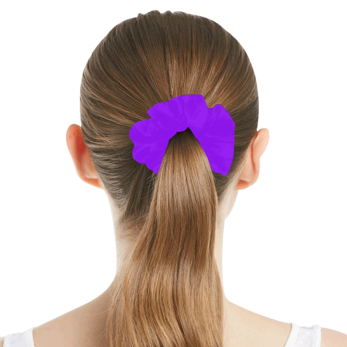color electric violet All Over Print Hair Scrunchie