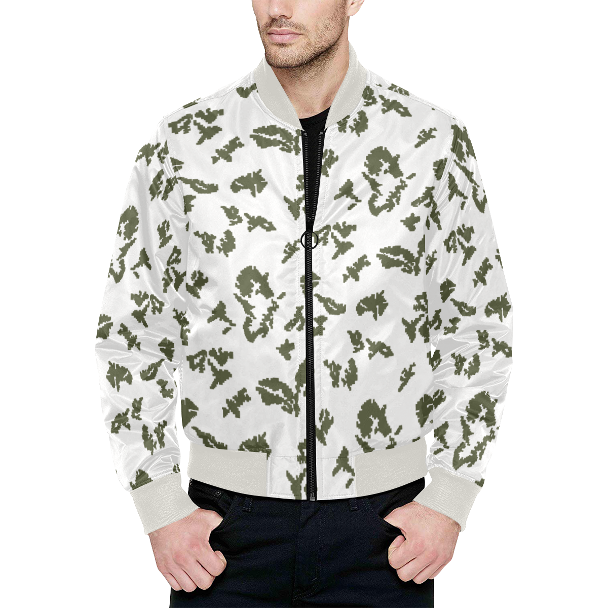 Soviet Russian KLMK Berehzka Green White Camo All Over Print Quilted ...