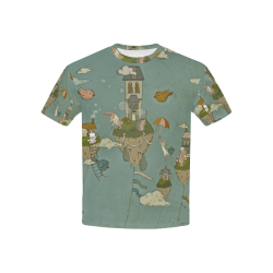 Vintage Floating Islands Kids' All Over Print T-shirt (USA Size) (Model T40)