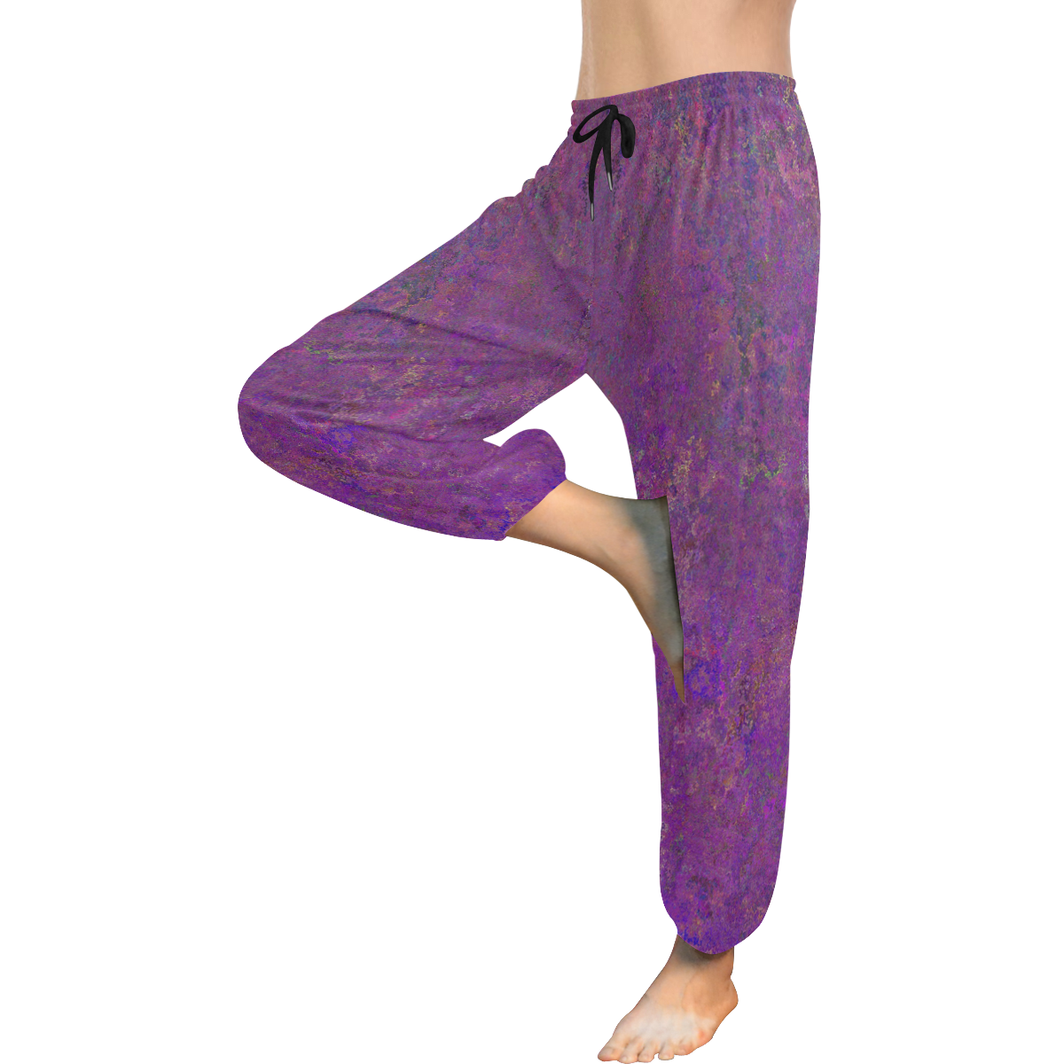 Purple Abstract Women's All Over Print Harem Pants (Model L18) | ID ...