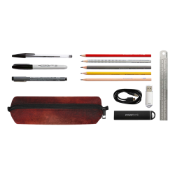 Soft decorative floral design Pencil Pouch/Small (Model 1681)