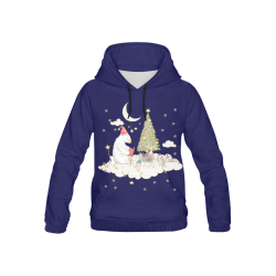 Christmas Bear And Friends All Over Print Hoodie for Kid (USA Size) (Model H13)