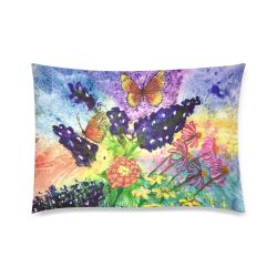 Bluebonnet Bouquet 20x30 Double Sided Pillowcase Custom Zippered Pillow Case 20"x30"(Twin Sides)