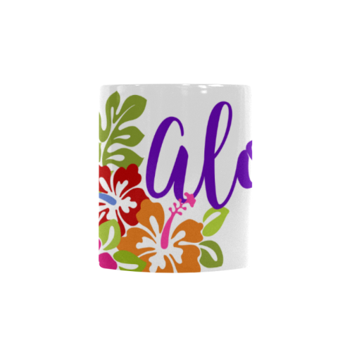 Tropical Aloha Hibiscus Bouquet Custom Morphing Mug (11oz)
