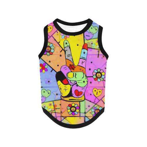 Peace by Nico Bielow All Over Print Pet Tank Top