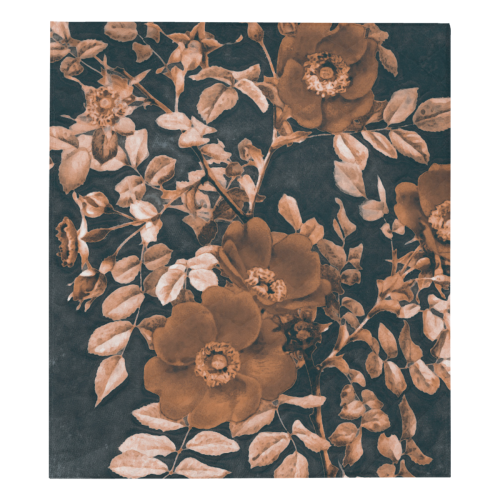 flowers #flowers #pattern #flora Quilt 70"x80"