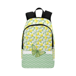 Butterfly And Lemons Fabric Backpack for Adult (Model 1659)
