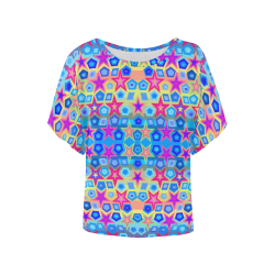 star gworgwous Women's Batwing-Sleeved Blouse T shirt (Model T44)