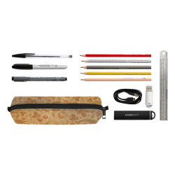 Wonderful decorative floral design Pencil Pouch/Small (Model 1681)